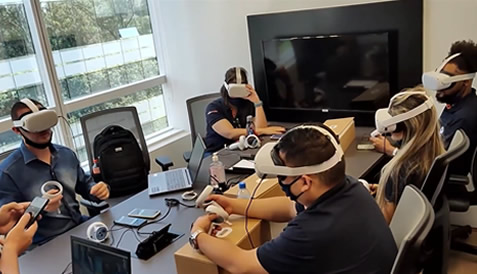Treinamento imersivo com VR da Motorola no metaverso
